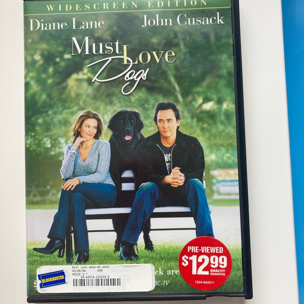 Must love dogs dvd